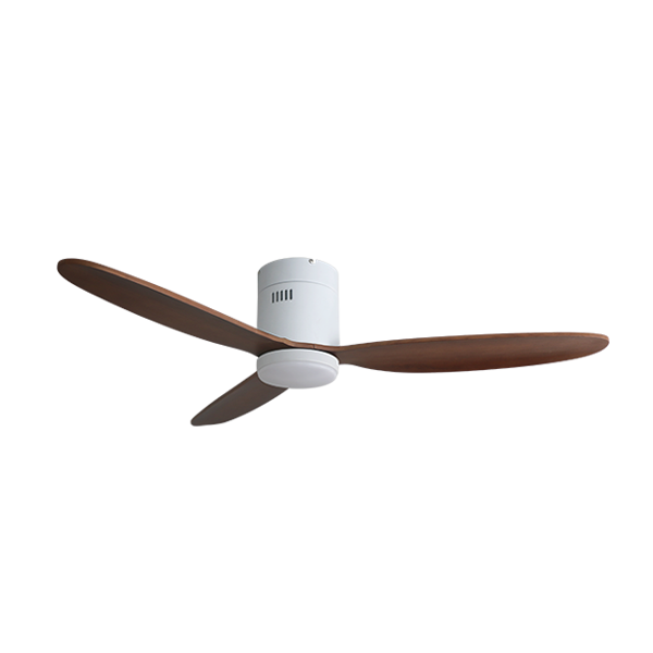 พัดลมเพดาน MR.KEN รุ่น CAN Solid Wood 52" HR LED DC Motor พัดลมมีไฟ ใบพัดไม้แท้ พร้อมรีโมทคอนโทรล